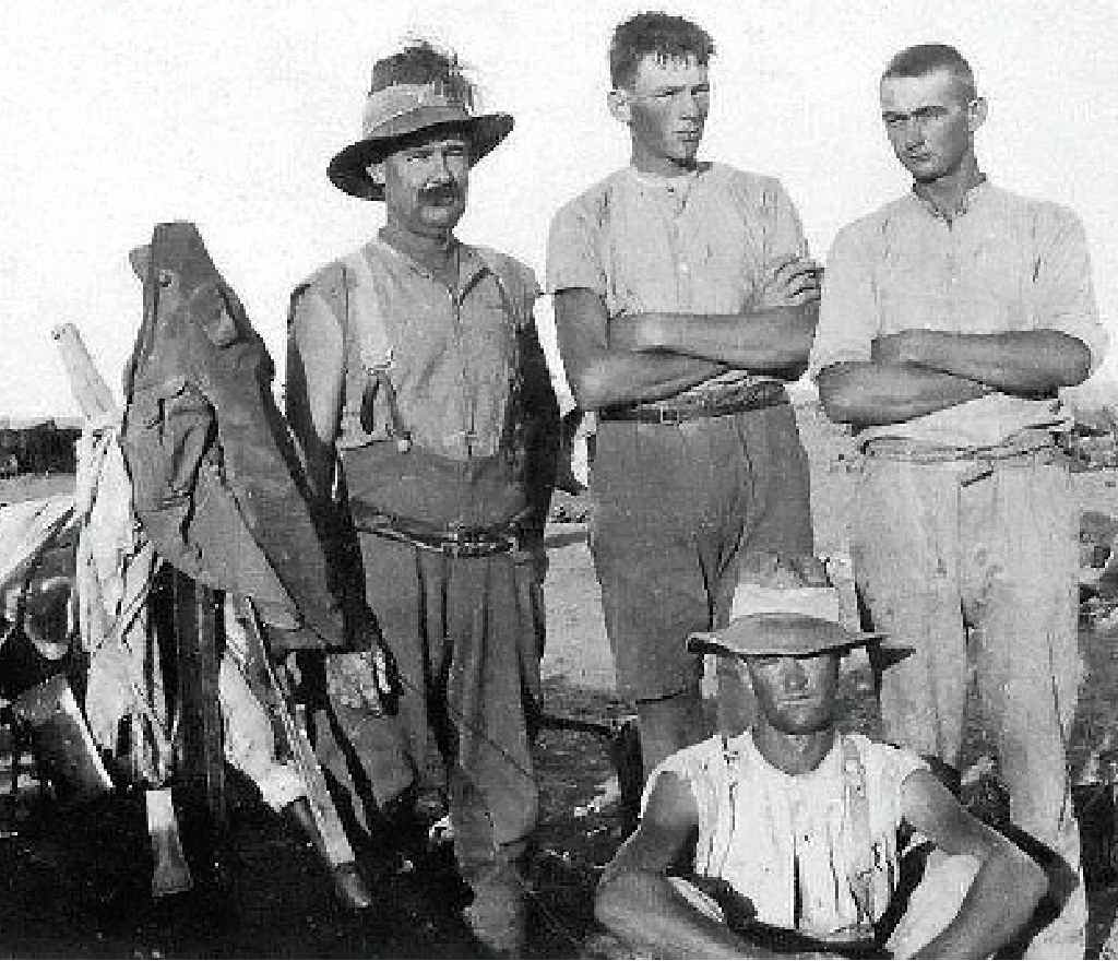 HONOUR: Jack Blanch, Wylie Cullen, Jack Buckland and seated Bertie Rixon (killed in action). HONOUR: Jack Blanch, Wylie Cullen, Jack Buckland and seated Bertie Rixon (killed in action).